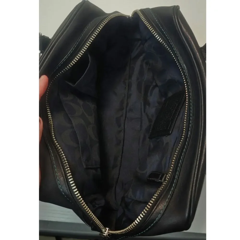 Black Vintage Y2K Caoch Hampton Leather Doctor bag